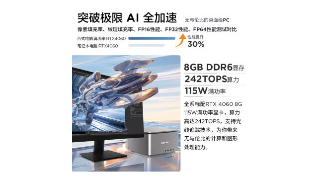 联想商用台式机ThinkCentre Ultra Al元启AIPC